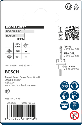 Gergaji Lubang Lembaran Logam Bosch EXPERT 45 x 5 mm.
